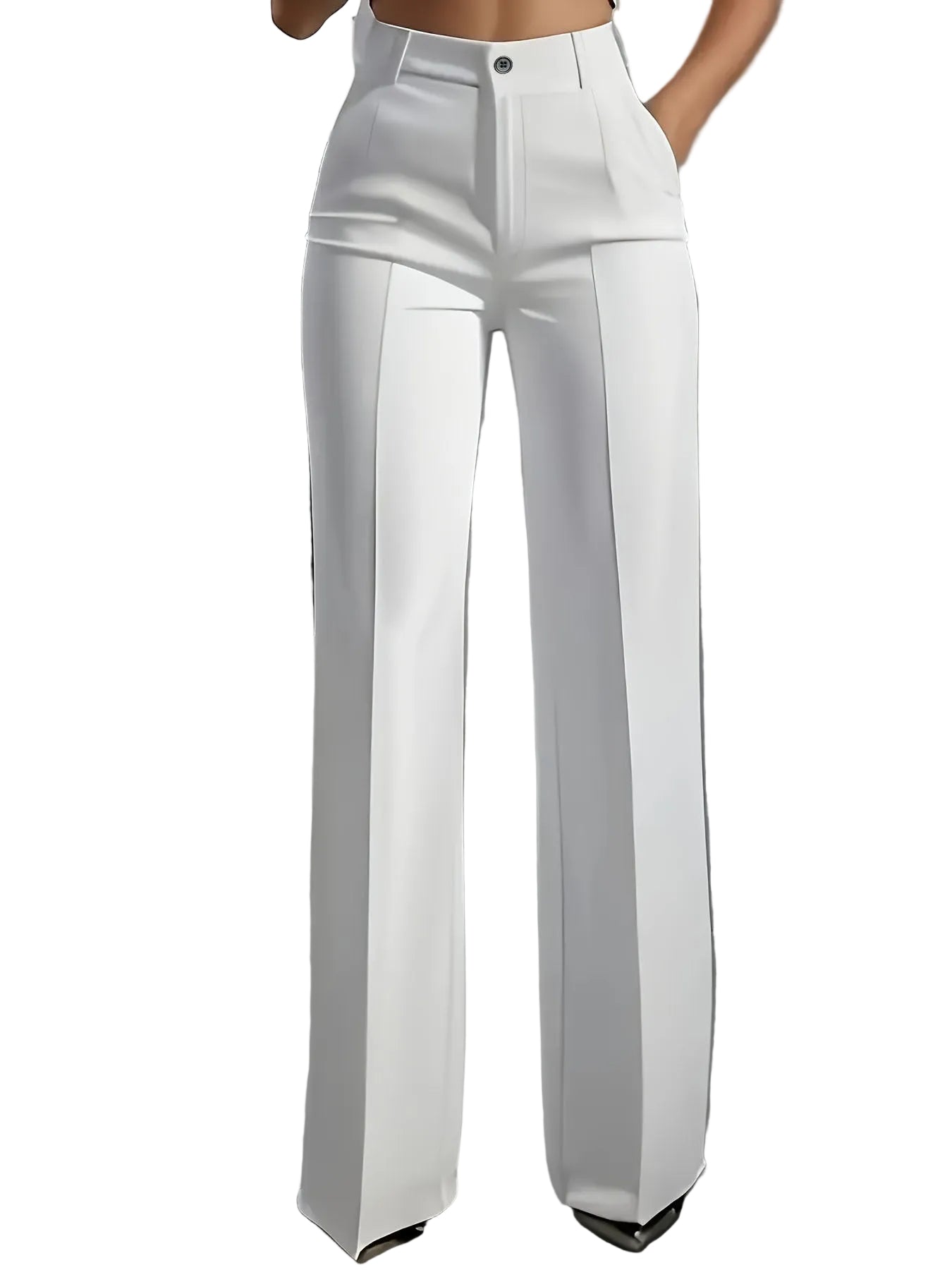 Oferta por tiempo limitado - 50% de descuento🔥👖Pantalón de cintura alta para mujer con cinturilla elástica--ES