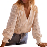 CAROLINA™ - BLUSA RENDADA E SOFISTICADA