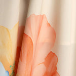 Strapless Bow Waist Floral Print Swing Maxi Dress