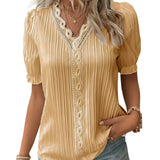 MÁRCIA™ – BLUSA PLISSADA COM DECOTE EM V