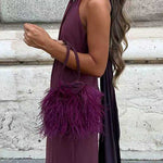 Sleeveless Draped Back Maxi Party Dress