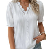 MÁRCIA™ – BLUSA PLISSADA COM DECOTE EM V