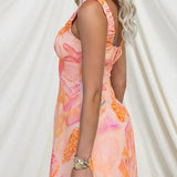 Sleeveless Marine Life Print A-line Mini Dress