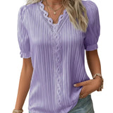 MÁRCIA™ – BLUSA PLISSADA COM DECOTE EM V