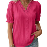 MÁRCIA™ – BLUSA PLISSADA COM DECOTE EM V