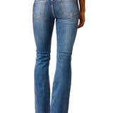 CARLA™ - CALÇA DE GANGA FLARE COM CINTURA ALTA