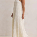 Adjustable Strap Crinkled Loose Fit Maxi Dress