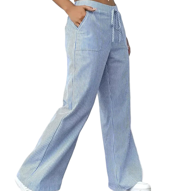 SOFIA™ - CALÇA LARGA ÀS RISCAS