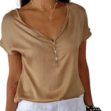 CLARISSA™ - TOP SIMPLES COM BOTÕES