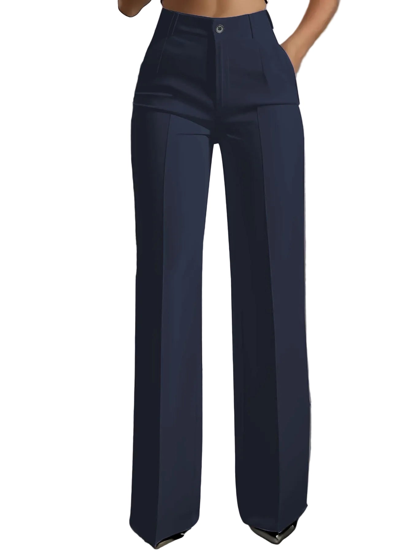 Oferta por tiempo limitado - 50% de descuento🔥👖Pantalón de cintura alta para mujer con cinturilla elástica--ES