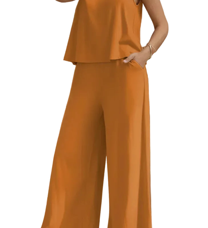 LINA™ - CONJUNTO ELEGANTE DE DUAS PEÇAS FLUIDO