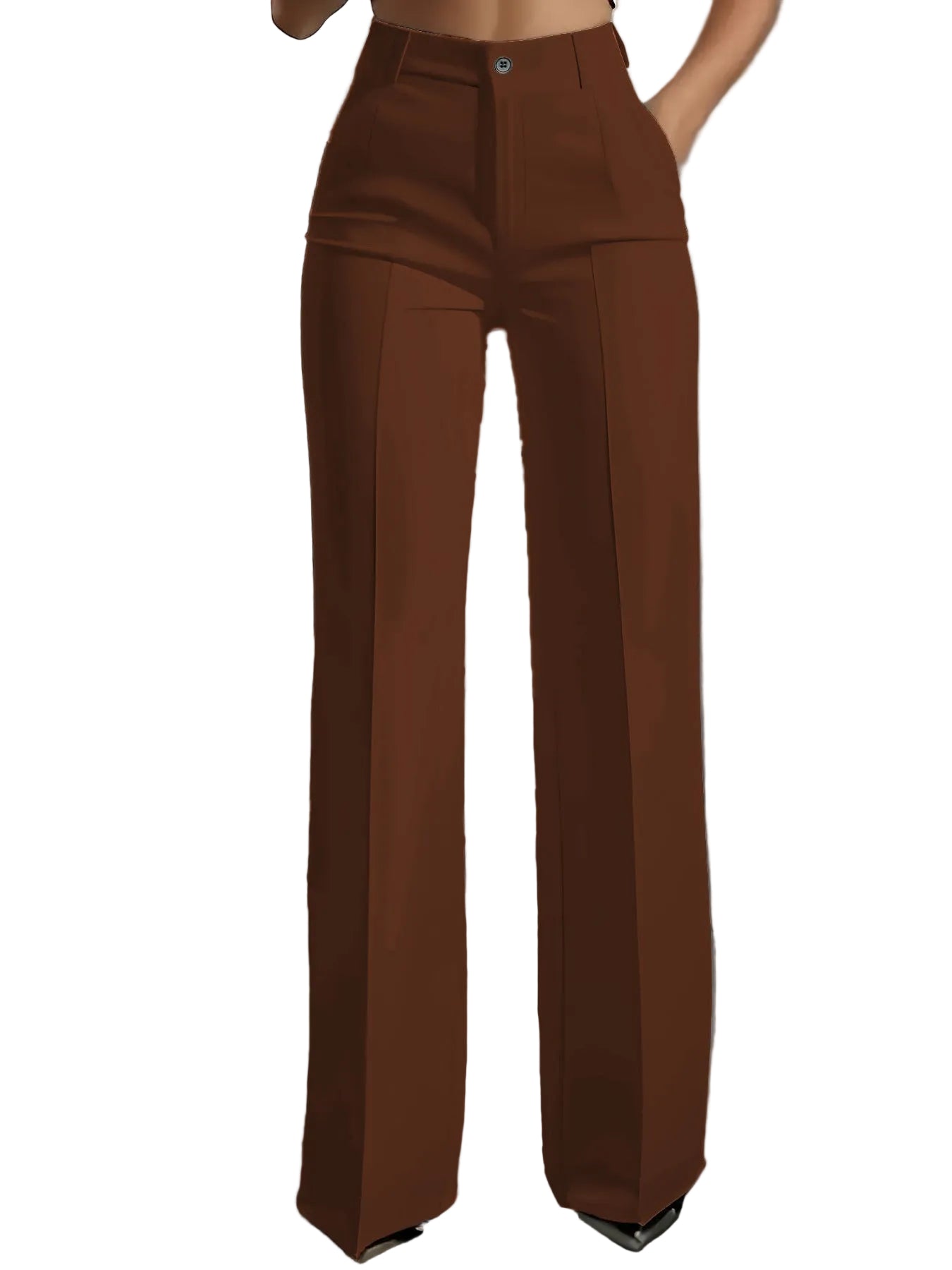 Oferta por tiempo limitado - 50% de descuento🔥👖Pantalón de cintura alta para mujer con cinturilla elástica--ES