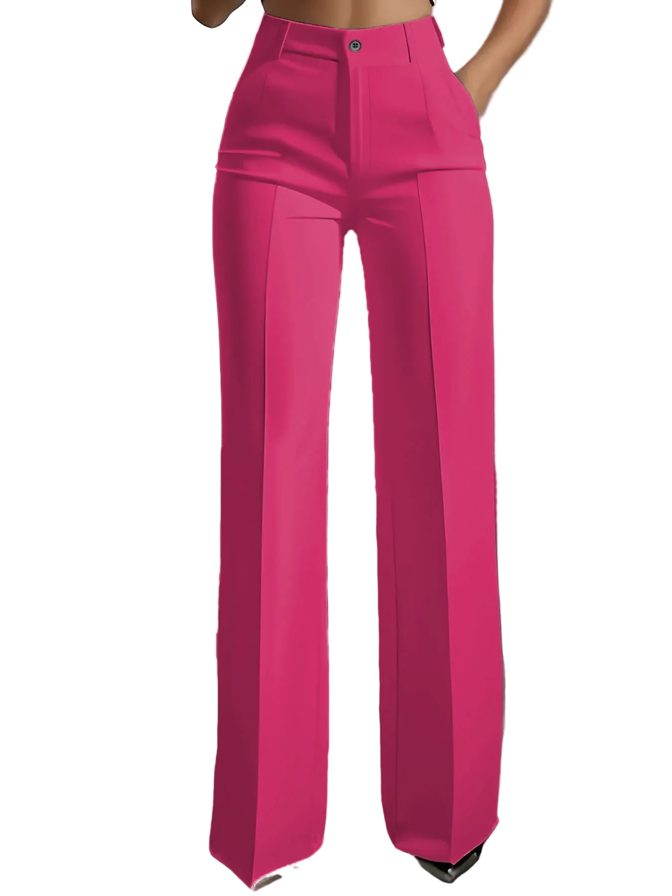 Oferta por tiempo limitado - 50% de descuento🔥👖Pantalón de cintura alta para mujer con cinturilla elástica--ES