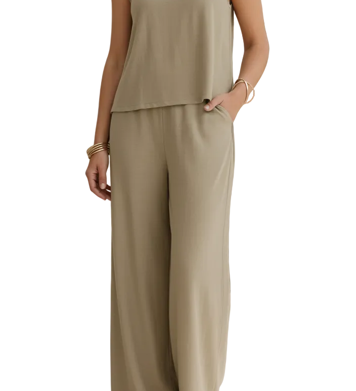 LINA™ - CONJUNTO ELEGANTE DE DUAS PEÇAS FLUIDO