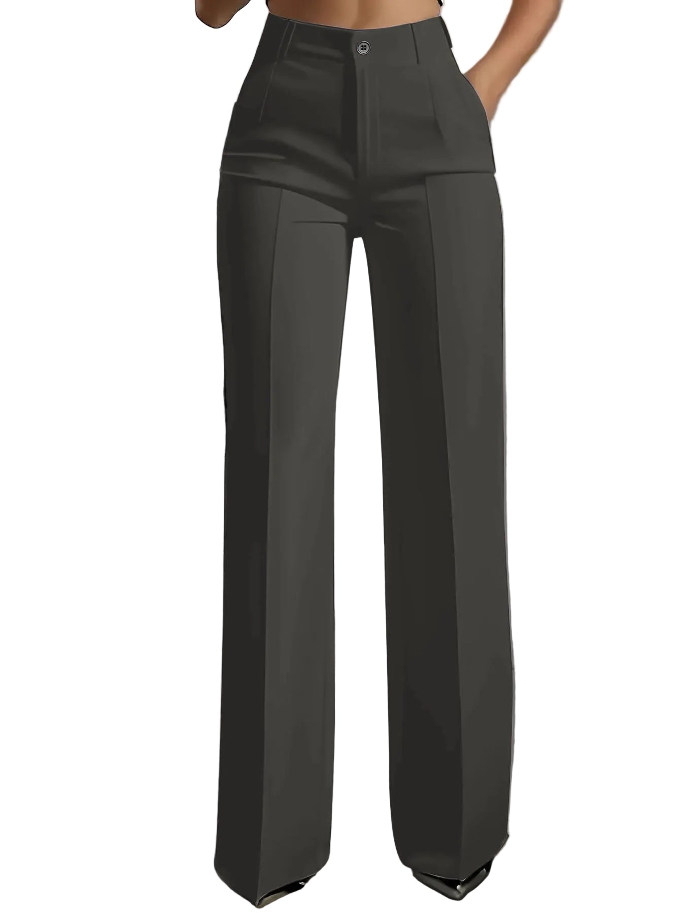 Oferta por tiempo limitado - 50% de descuento🔥👖Pantalón de cintura alta para mujer con cinturilla elástica--ES