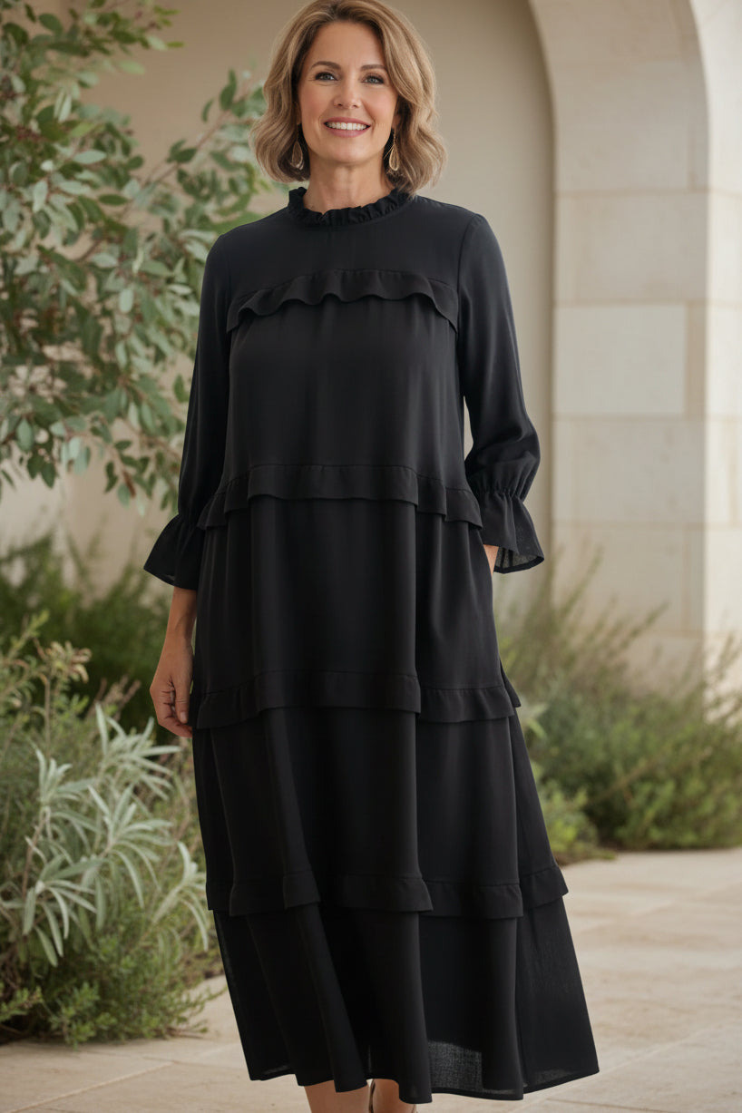 MORGAN – FLOWY LAYERED DRESS