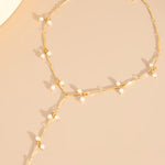 Colar francês elegante com pérolas