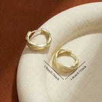 Minaal - Cercei Interconectați în stil Coreean cu Zirconiu