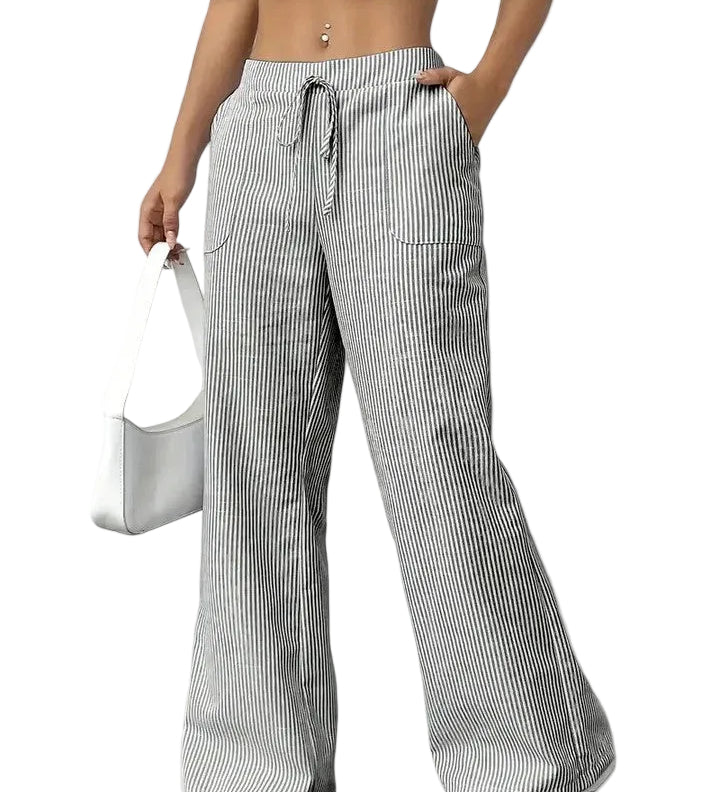 SOFIA™ - CALÇA LARGA ÀS RISCAS