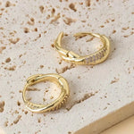 Minaal - Cercei Interconectați în stil Coreean cu Zirconiu