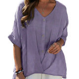 MIA™ – BLUSA CONFORTÁVEL COM DECOTE EM V