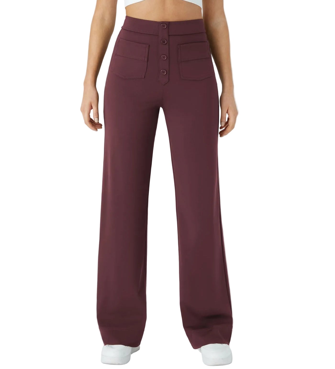 VALÉRIA™ - CALÇA ELEGANTE DE CINTURA ALTA COM BOTÕES