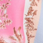 Half Sleeves Button Up Bow Waist Printed Romper