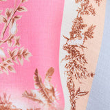 Half Sleeves Button Up Bow Waist Printed Romper