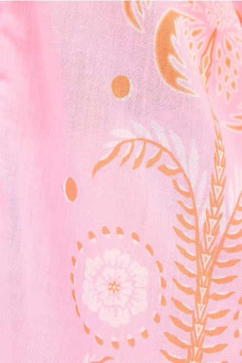 Short Sleeves Button Up Bow Waist Floral Print Romper