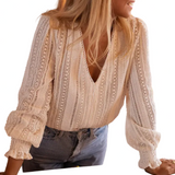 CAROLINA™ - BLUSA RENDADA E SOFISTICADA