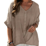 MIA™ – BLUSA CONFORTÁVEL COM DECOTE EM V