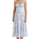 FLORENCE™ – VESTIDO MIDI COM ELEGANTE PADRÃO FLORAL