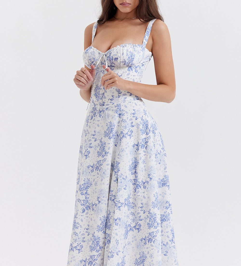 FLORENCE™ – VESTIDO MIDI COM ELEGANTE PADRÃO FLORAL