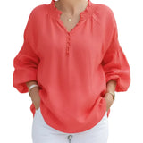 ISABELA™ - BLUSA LEVE COM BOTÕES