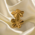 Sorevia | Gouden Bloesem Oorbellen