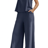 LINA™ - CONJUNTO ELEGANTE DE DUAS PEÇAS FLUIDO