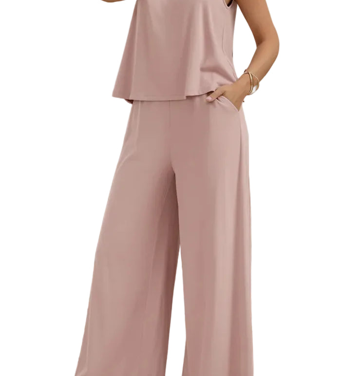 LINA™ - CONJUNTO ELEGANTE DE DUAS PEÇAS FLUIDO