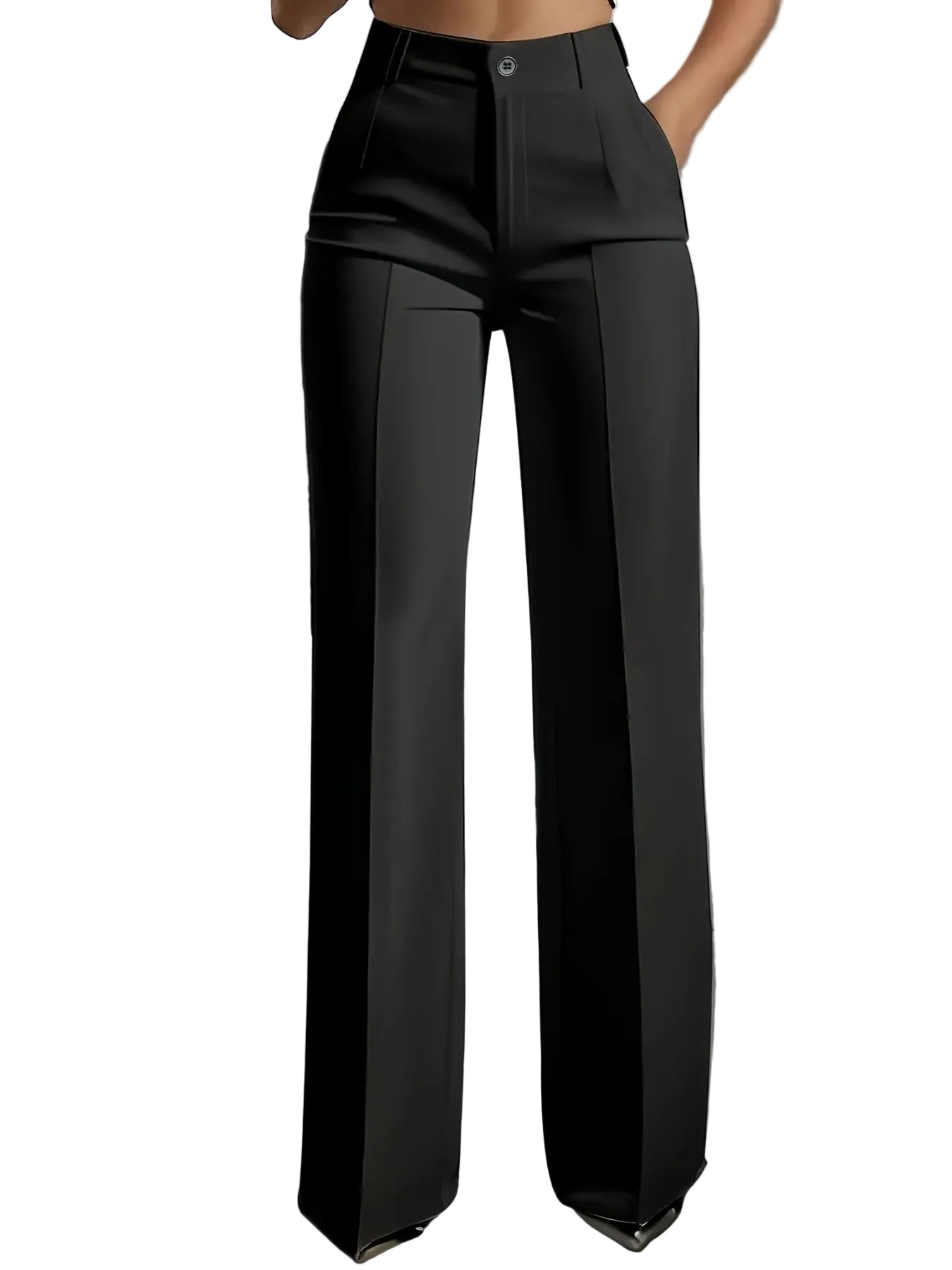 Oferta por tiempo limitado - 50% de descuento🔥👖Pantalón de cintura alta para mujer con cinturilla elástica--ES